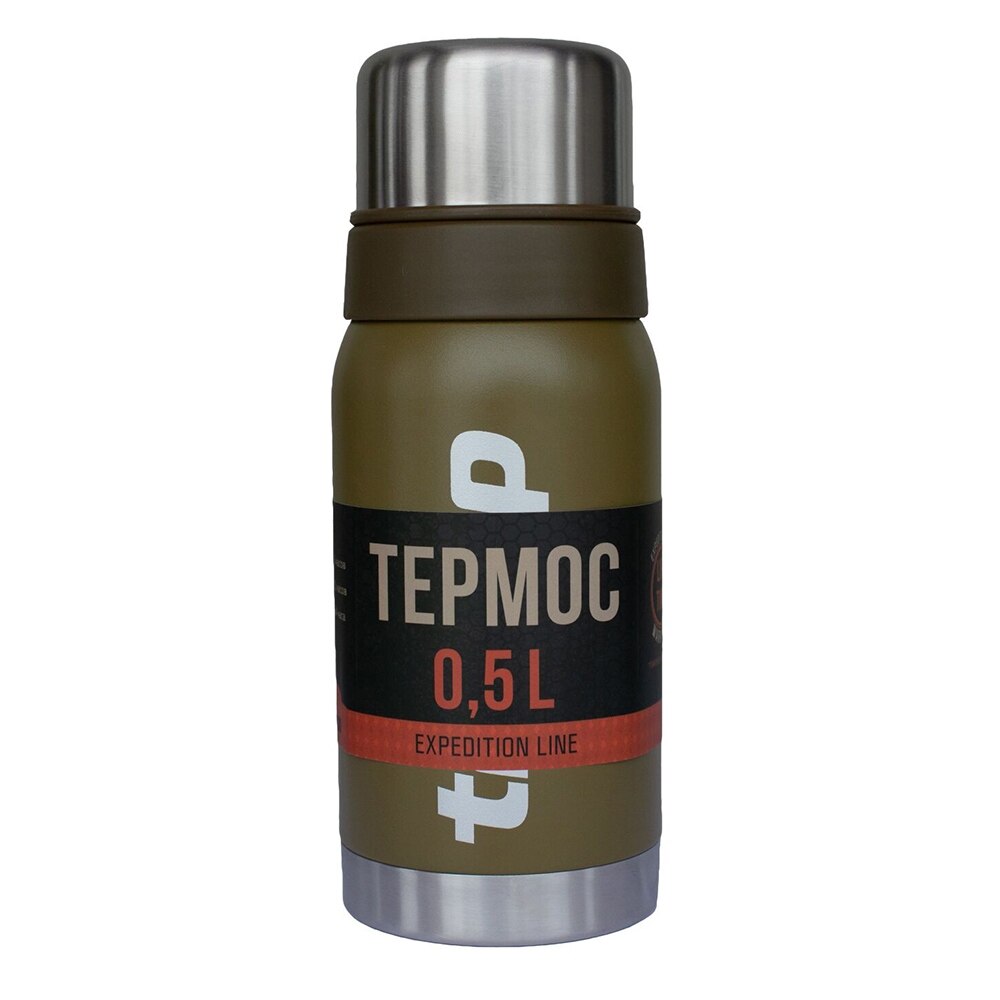 

Термос Tramp Expedition line 0,5 л TRC-030 черный, оливковый