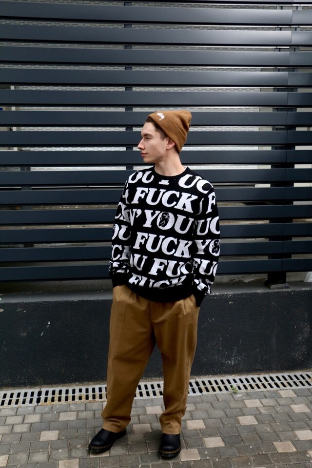 Ripndip Fuck You Knit Sweater Black L セーター Fuck You Knit Sweater (Black) – RIPNDIP