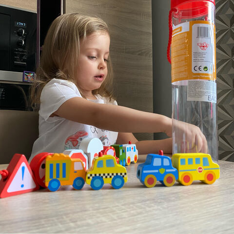 Шнуровка "Транспорт" , Tooky Toy
