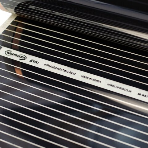 Инфракрасная теплого пола WarmCoin ширина 50/80/100 см, под ламинат, ковер, линолеум, Корея