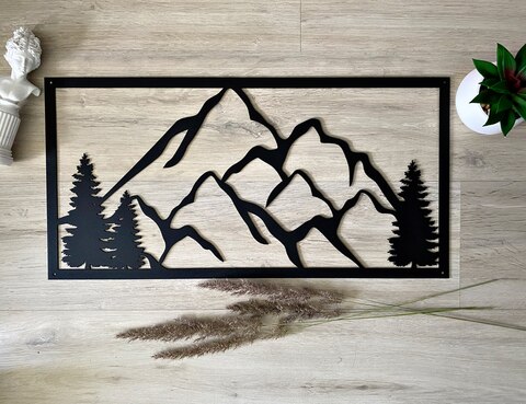 Панно настенное из металла / декор настенный / Картина из металла