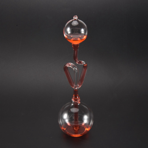 Kids Children Educational Toys Science Energy Museum Toy Love Meter Hand Boiler Thermometer Spiral Glass Red
