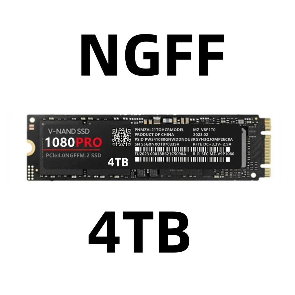 内蔵型SSD NVMe 1080PRO M.2 2280 4TB PCIe4.0 SSD 1080PRO 4 ТБ 2 ТБ 1 ТБ Оригинальный твердотельный накопитель M2