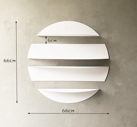 Полка настенная металлическая навесная