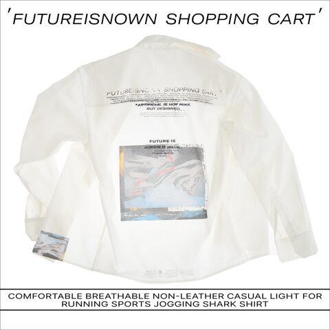 Flyweather мужская спортивная рубашка с акулой для бега