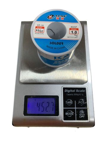 Припой оловянно-свинцовый с флюсом KAINA, 63/37   450g