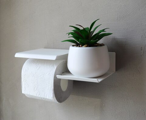 держатель туалетной бумаги с полочкой для телефона и освежителя воздуха, полка для ванны