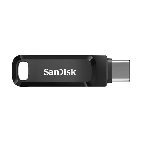 Флеш накопитель SanDisk Ultra Dual Drive Go, SDDDC3-064G-G46, 64 Гб, USB 3.1 - USB Type-C, черный