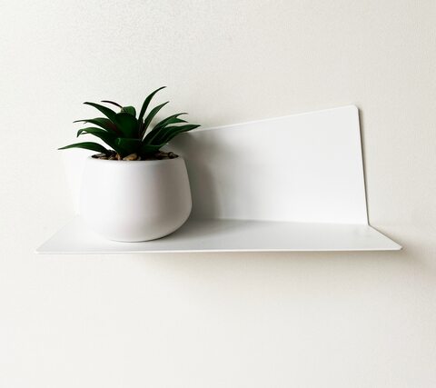 Полка Hi-Tech 30 - 40 см металлическая / Полка настенная прямая