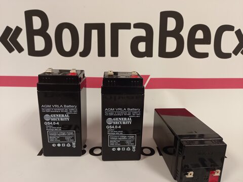 Аккумулятор General Security GS 4-4 (4 В, 4 Ач) свинцово-кислотный, для весов и др.