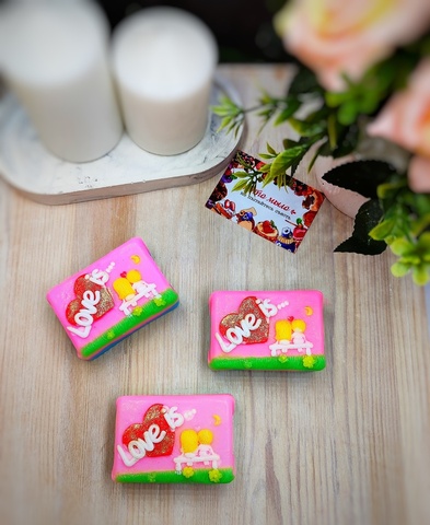 мыло ручной работы Любовь Это , прикольный подарок девушке, подруге , ароматное мыло на праздник