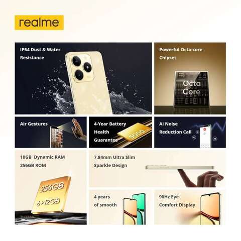 Смартфон Realme C61, 6/128ГБ, 8/256ГБ, Б/у