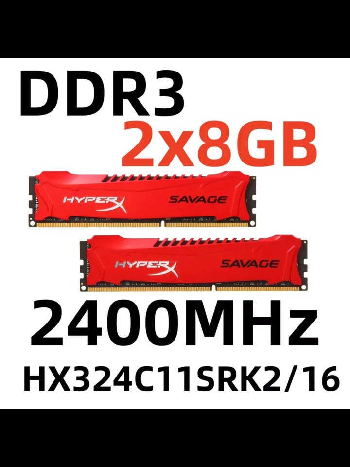 Оперативная память SAVAGE DDR3 16 Гб для ПК, HX324C11SRK2/16