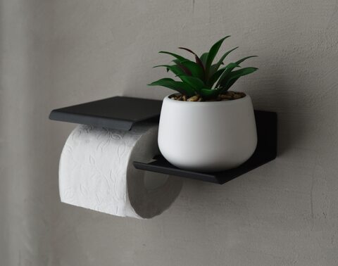 держатель туалетной бумаги с полочкой для телефона и освежителя воздуха, полка для ванны