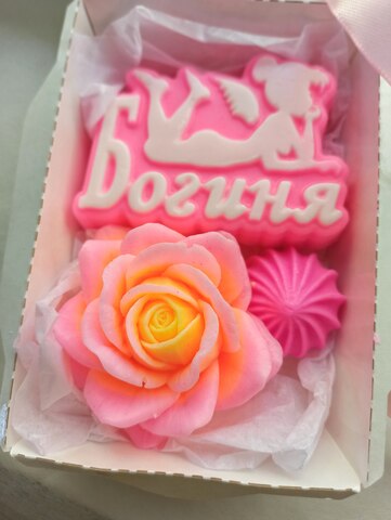 мыло ручной работы "богиня" / прикольный подарок подруге мыло роза подарок День рождения день Святого Валентина мыльные розы