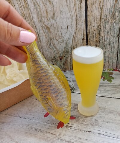 мыло ручной работы/ Пивной набор/ подарок мужчине набор сувенирное мыло прикольный подарок с юмором, мужское мыло День Рождения