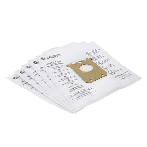 Мешки для пылесоса Ozone, синтетические, S-Bag, 5 шт