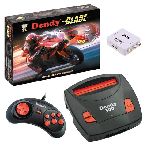 Денди приставка Blade 300, игровая приставка Dendy, HDMI, 1 джойстик, денди приставка с играми, для одного