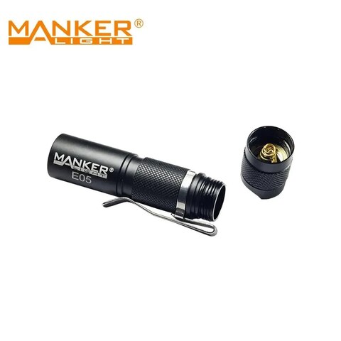 Manker E05 карманный ультра-яркий фонарик 400 люмен AA 14500 EDC с NM1 LED и двусторонним зажимом