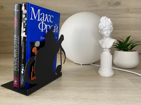 Подставка для книг металлическая, для стола или полки .Книгодержатель