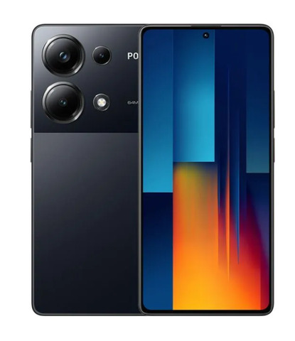 Poco Смартфон Глобальная версия POCO M6 Pro NFC поддерживает русский язык 8/256 ГБ, черный новинка оригинальный