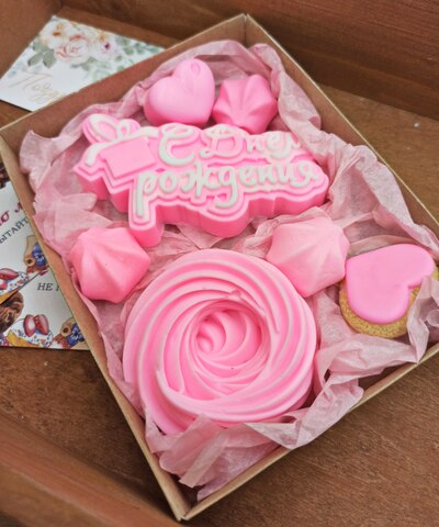 Подарок женщине на День Рождения , мыло ручной работы , набор мыла, праздничное оформление, красивый ароматный сюрприз,  розовый