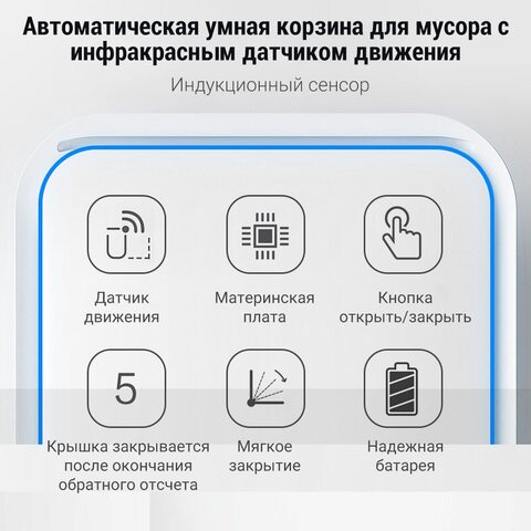 Мусорное ведро SDARISB ведро для мусора сенсорное умное мусорное ведро