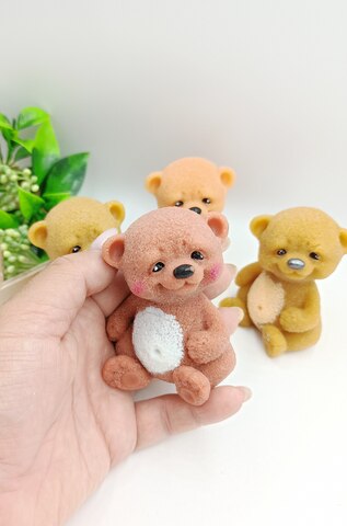 2 шт/плюшевый мишка/ Мыло ручной работы, милая фигурка, ароматное сувенирное мыло,подарок детский