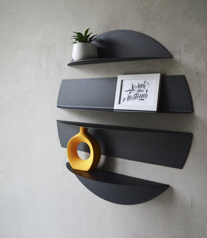 Полка настенная металлическая навесная