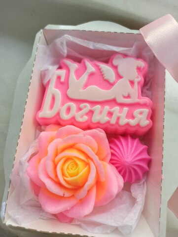мыло ручной работы "богиня" / прикольный подарок подруге мыло роза подарок День рождения день Святого Валентина мыльные розы