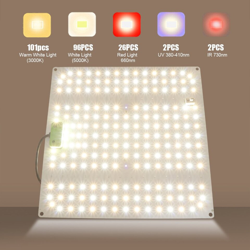 Samsung LM282B Full Spectrum Quantum LED Grow Light Phytolamp Growth ...