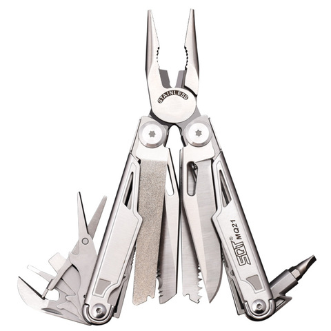 Splitman SQT MQ-21 Multiltool складной нож шпильца 19 в 1 EDC кемпинг Suvival многофункциональные инструменты мини ножницы отвертка пила