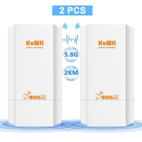 KuWFi 900Mbps CPE Сетевой Мост 5ГГц Беспроводной Wi Fi Мост Усилитель Сигнала - Точка РасшиРения IP65 Водонепроницаемый С