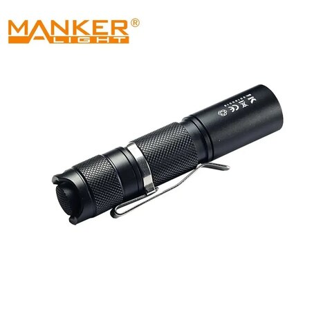 Manker E05 карманный ультра-яркий фонарик 400 люмен AA 14500 EDC с NM1 LED и двусторонним зажимом