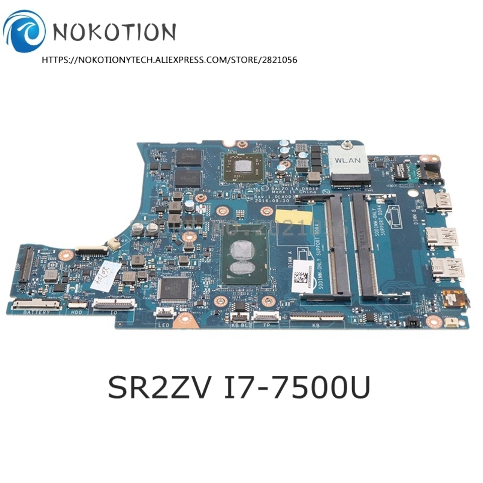PER SCHEDA MADRE Dell Inspiron 15 5567 BAL20 LA-D805P