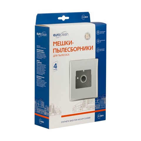 Сумки для пылесоса Euroclean, 4 шт