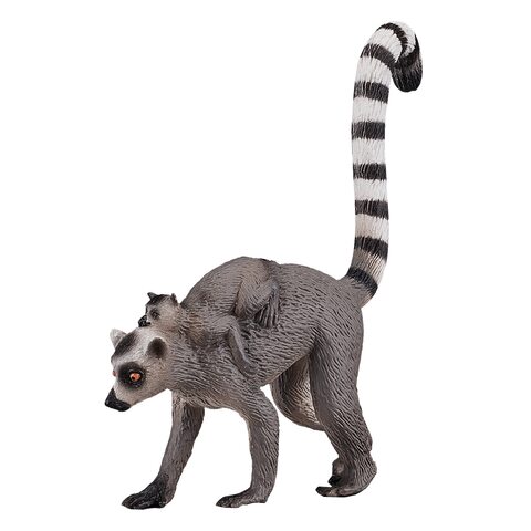 Фигурка Mojo (Animal Planet)-Кошачий лемур с детёнышом на спине (M).