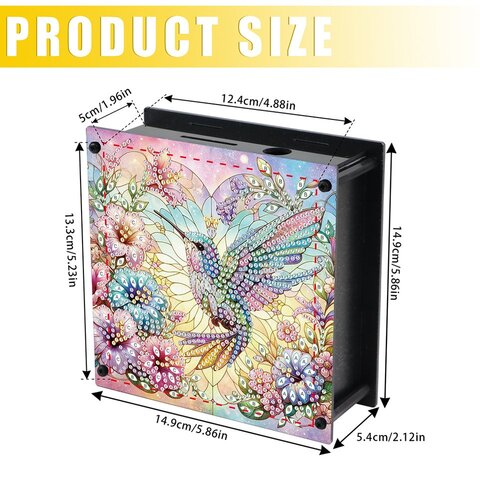 Cat Diamond Painting Money Saving Box Coin Bank Настольные наборы алмазного искусства DIY Коробка для хранения денег Diamond Art Decors для домашнего декора