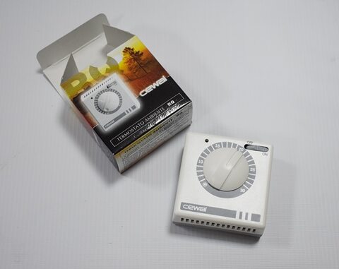 Терморегулятор CEWAL  для ИК обогревателей механический, термостат накладной  для котлов отопления для радиаторов отопления