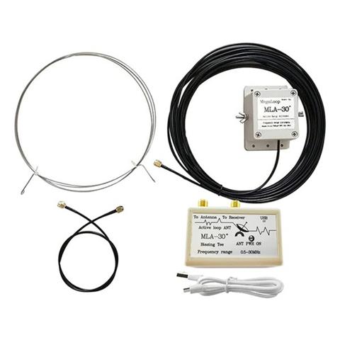 MLA-30+ Plus 0,5-30 МГц Кольцевая Активная Приемная Антенна Контурная Антенна SDR Малошумящая Среднекоротковолновая Радиочастотная Коротковолновая Антенна (BNC)