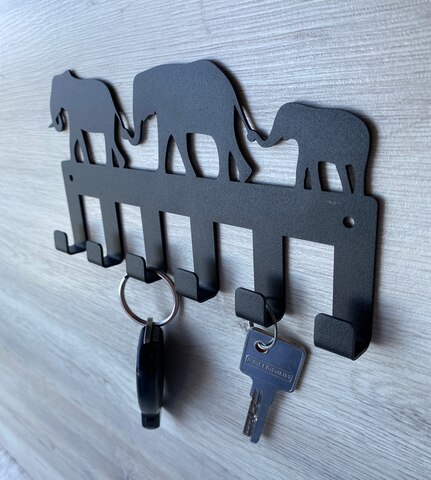 Настенная металлическая ключница, вешалка для кухни, ванны, держатель