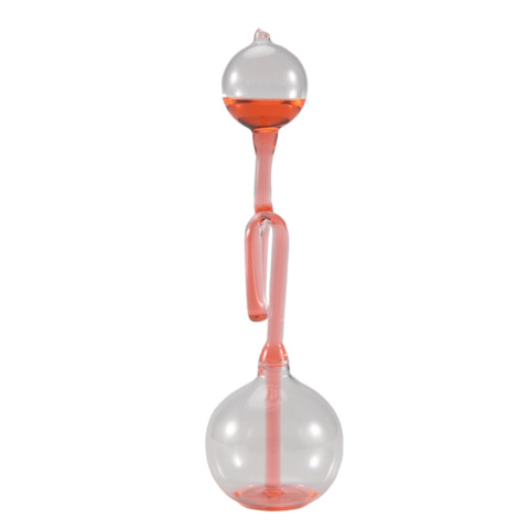 Kids Children Educational Toys Science Energy Museum Toy Love Meter Hand Boiler Thermometer Spiral Glass Red