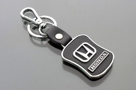 Брелок кожанный с логотипом "Honda"