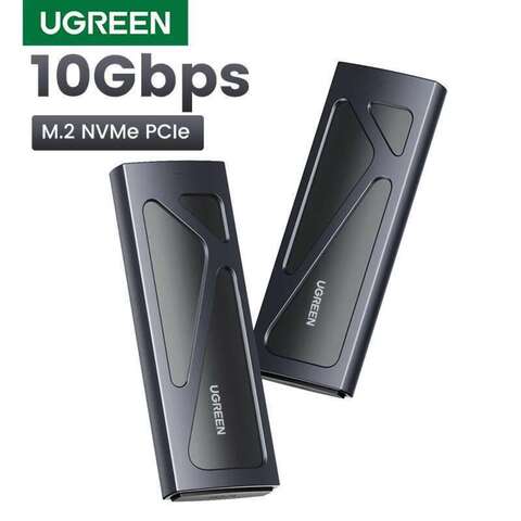 UGREEN M.2 NVMe SSD Корпус адаптер 10 Гбит / с USB C 3.2 Gen2 Бесплатный внешний шкаф Читатель карт поддерживает клавиши M и B & M