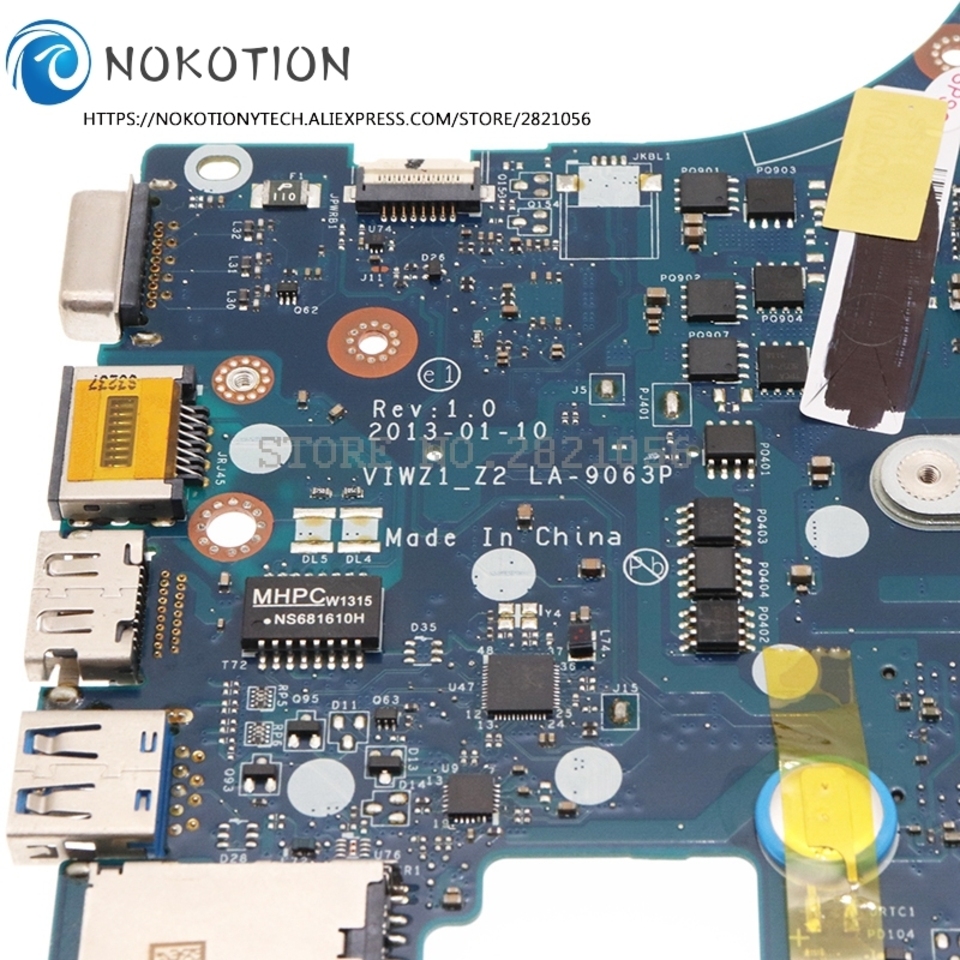 Материнская плата NOKOTION VIWZ1 Z2 LA-9063P для Lenovo IdeaPad