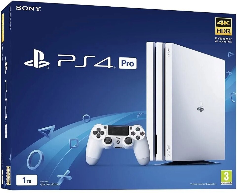 Приставка Sony PlayStation 4 Pro (1 Тб) белая, б/у | AliExpress
