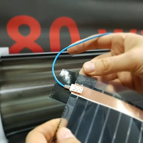 Соединительный комплект для Инфракрасного плёночного тёплого пола, 2 медных луженых зажима и изоляция для одной полосы плёнки.