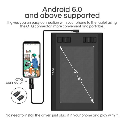Графический планшет Parblo A610 Plus V2