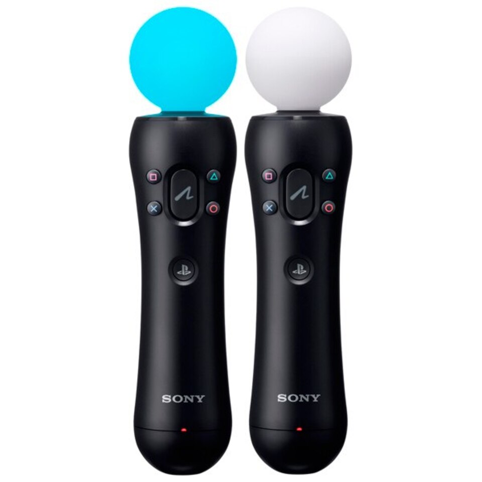 PlayStation VR (Б/У Original Move Controller - 2 шт, для PS3/PS4
