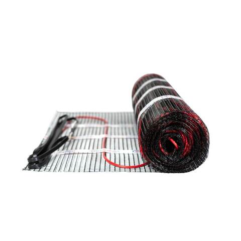 Нагревательный мат электрический тонкий Warmcoin BLACK 150Вт/м.кв., тёплый пол 0.5-15 кв.м.под плитку, в плиточный клей/стяжку